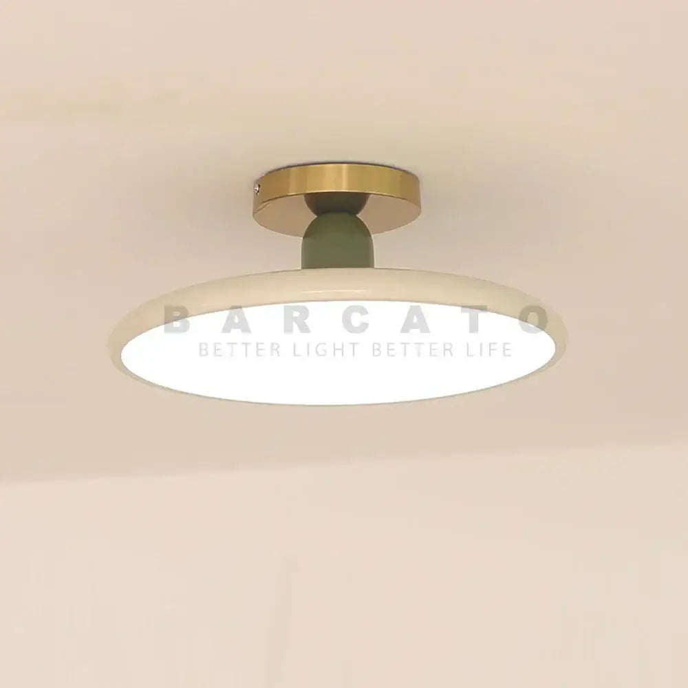 White Brass Ceiling Light