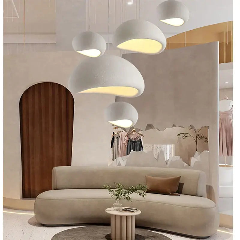 White Industrial Wind Chandelier