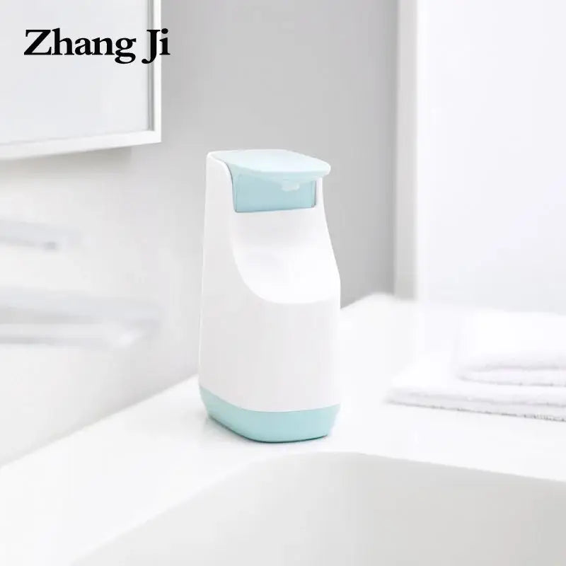 White Teal Soap Dispenser