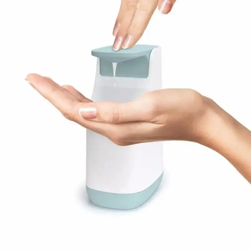 White Teal Soap Dispenser