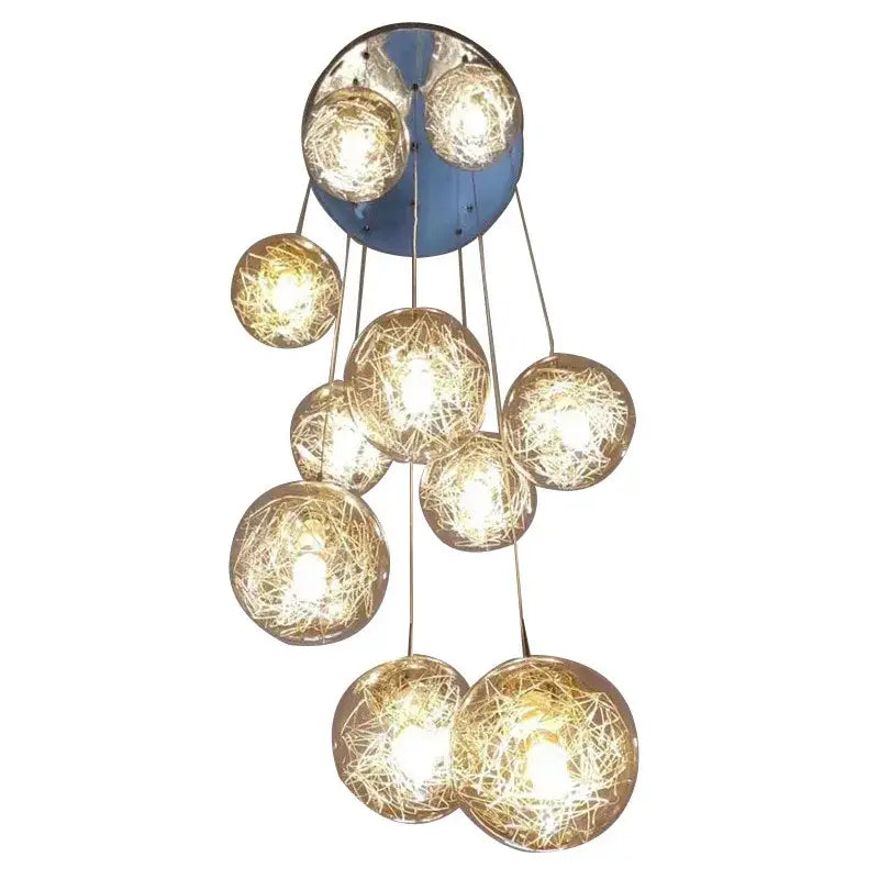 Crystal Spherical Ceiling Chandelier