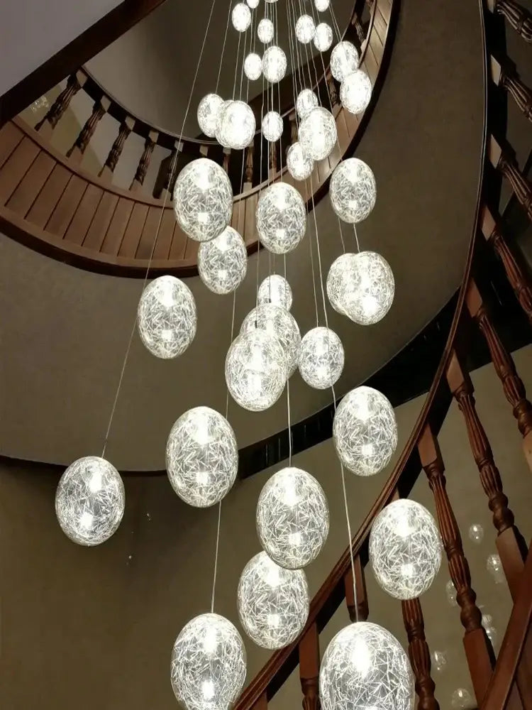 Crystal Spherical Ceiling Chandelier