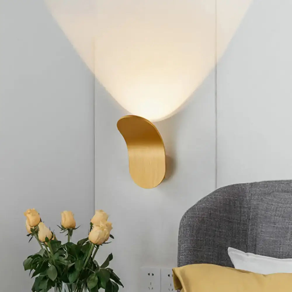 Black Gold Wall Sconce Industrial Bracket