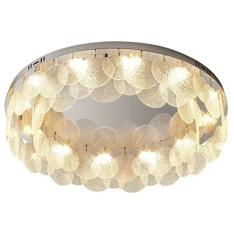 Glass Metal Ceiling Chandelier