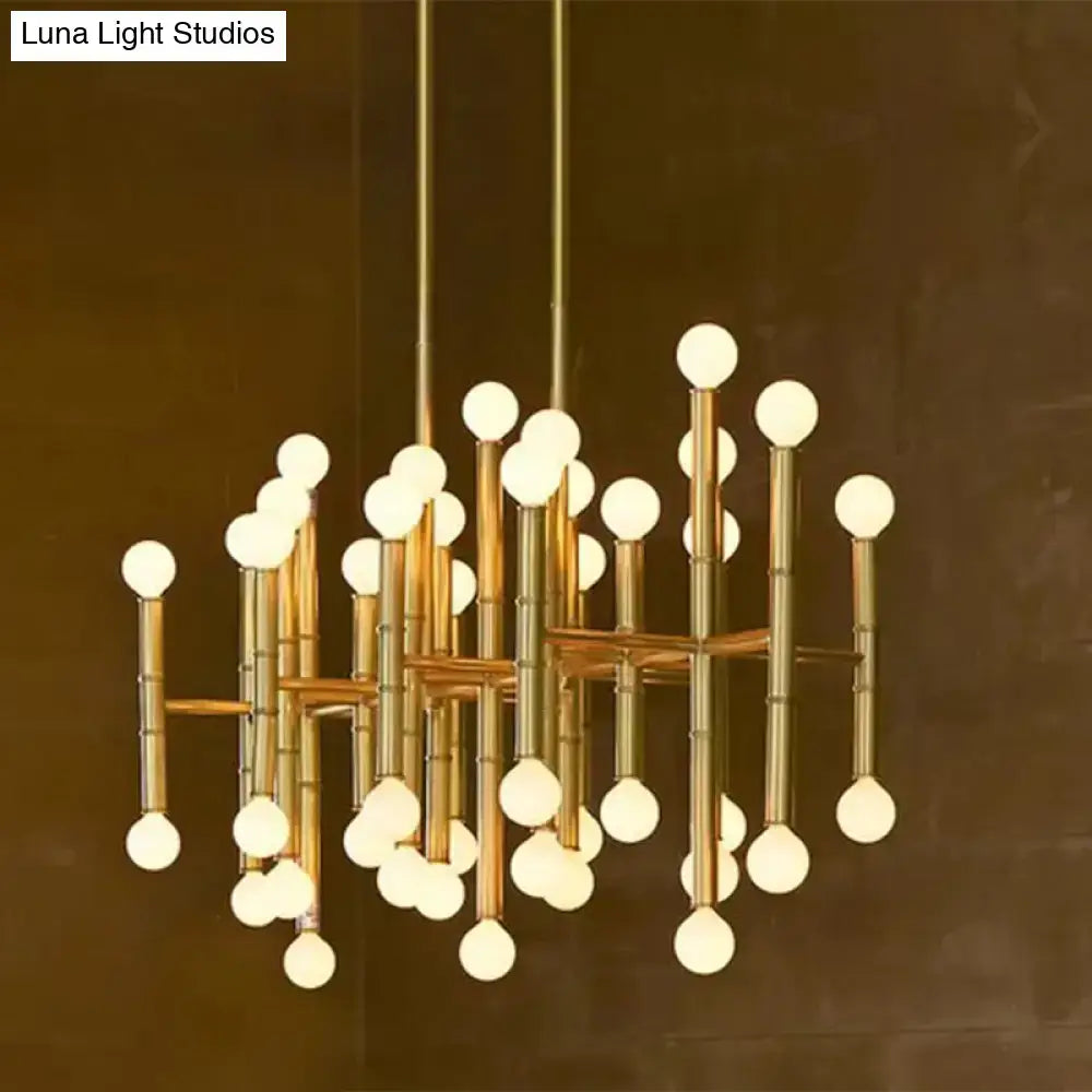 Gold Metal Island Chandelier