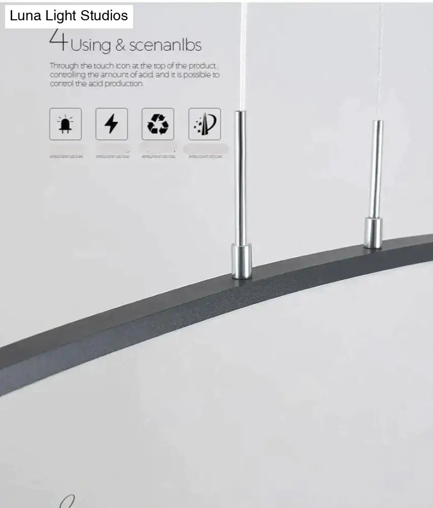Metallic Arc Pendant Light