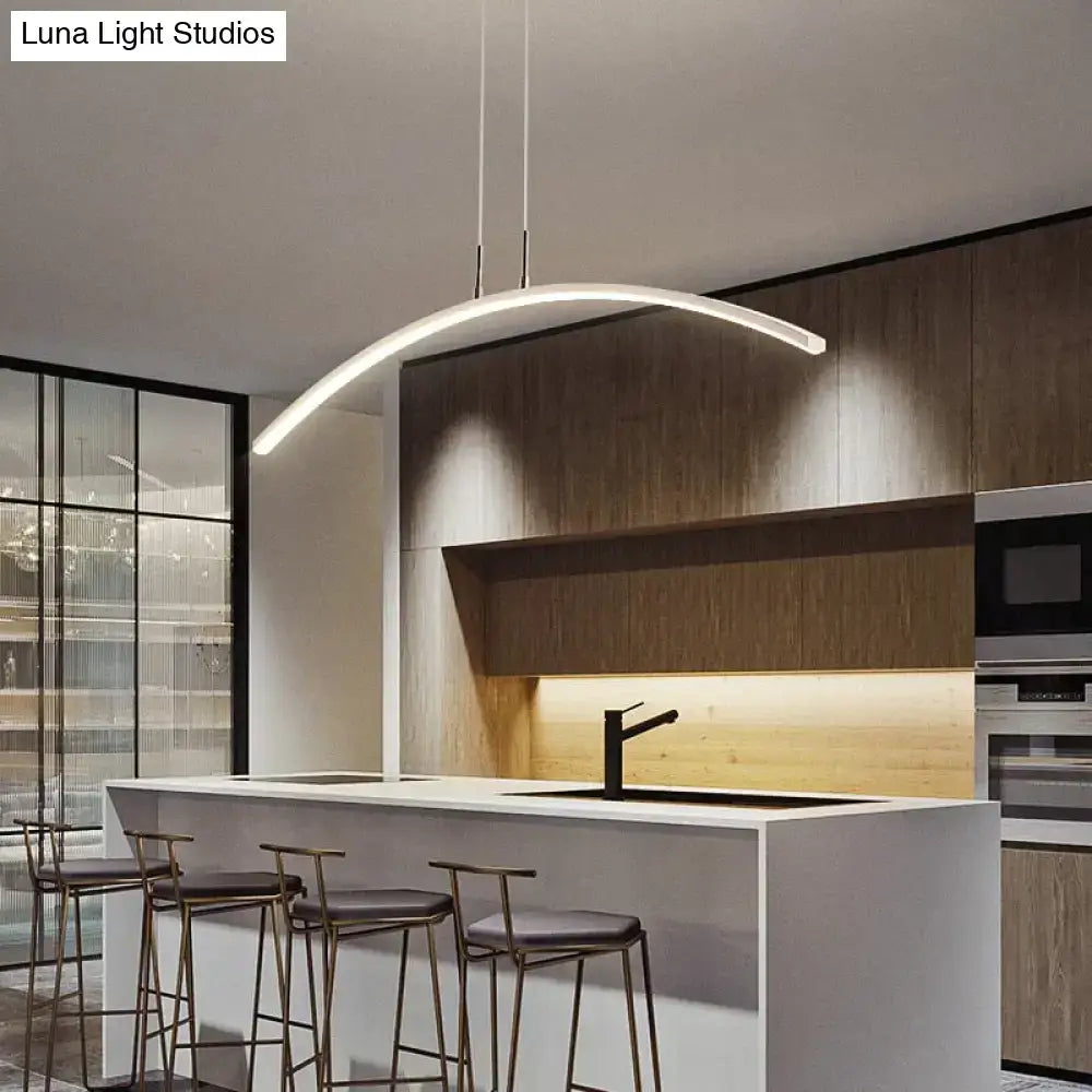 Metallic Arc Pendant Light