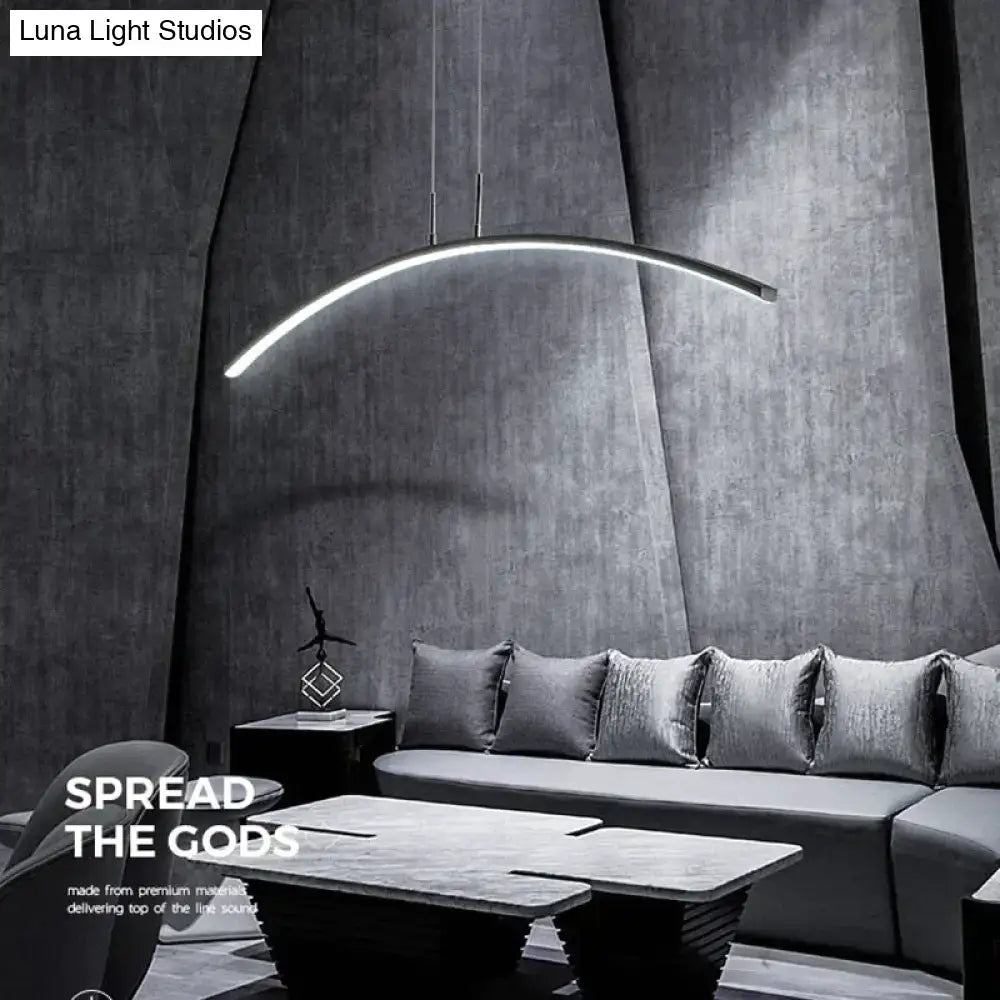 Metallic Arc Pendant Light