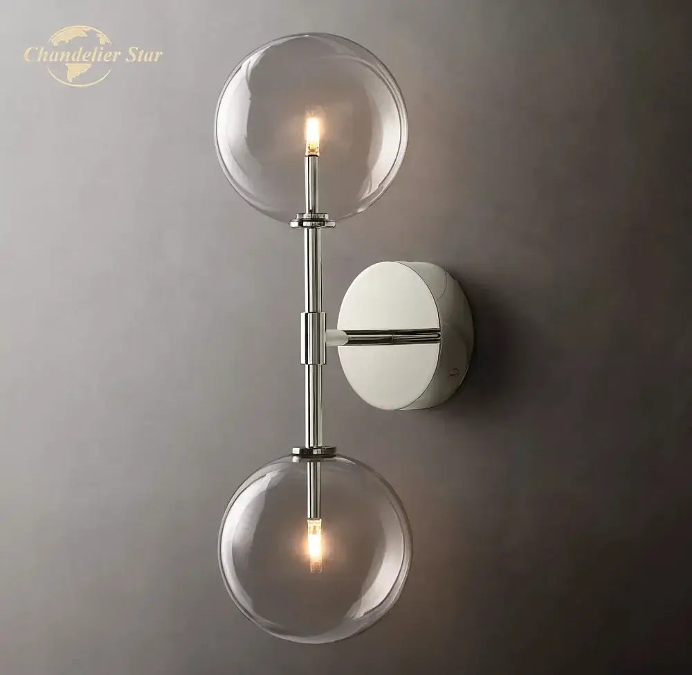 Glass Globe Wall Sconce