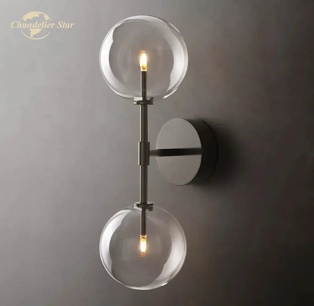 Glass Globe Wall Sconce