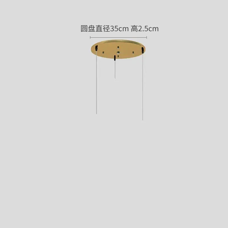 Rose Gold Glass Pendant For Kitchen Spaces
