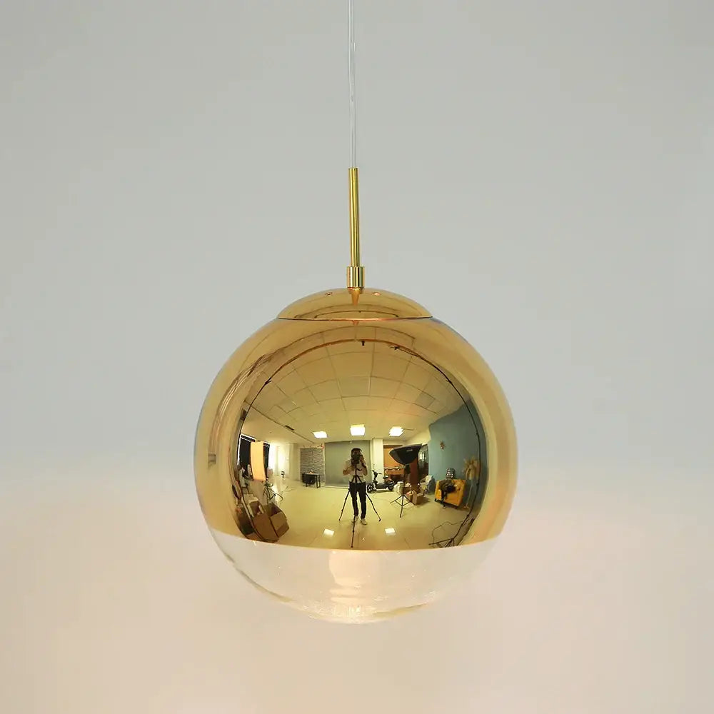 Rose Gold Glass Pendant For Kitchen Spaces