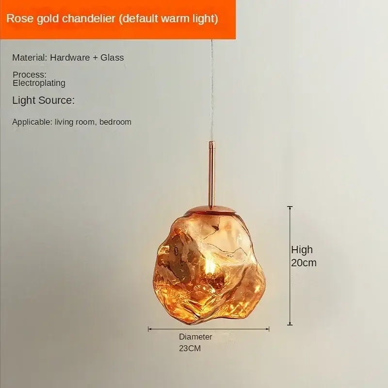 Smoky Grey Ice Pendant Light