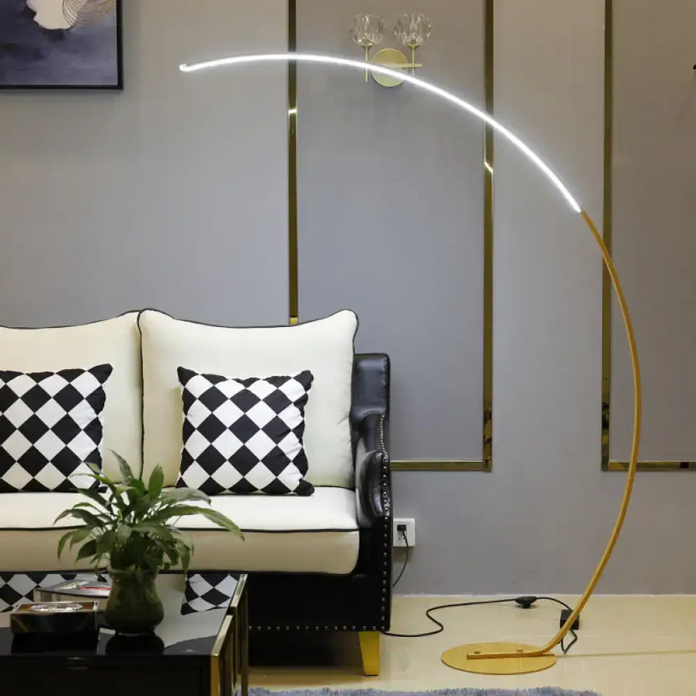 Black Beige Bow Floor Lamp