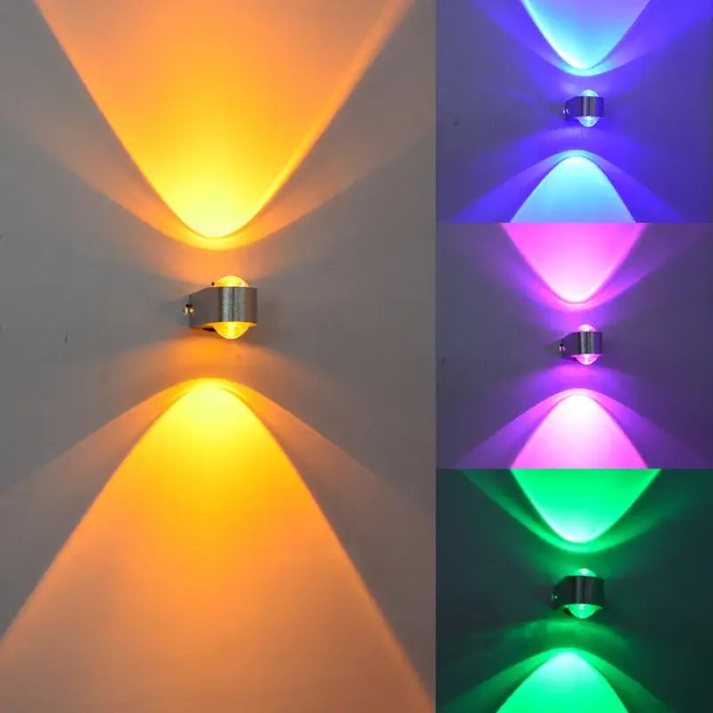 Red Aluminum Wall Lamp