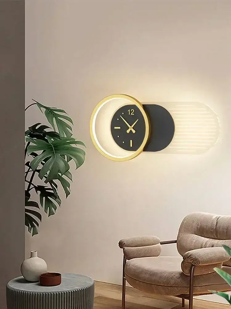 Black LED Wall Clock