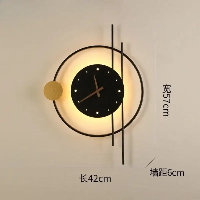 Black LED Wall Clock