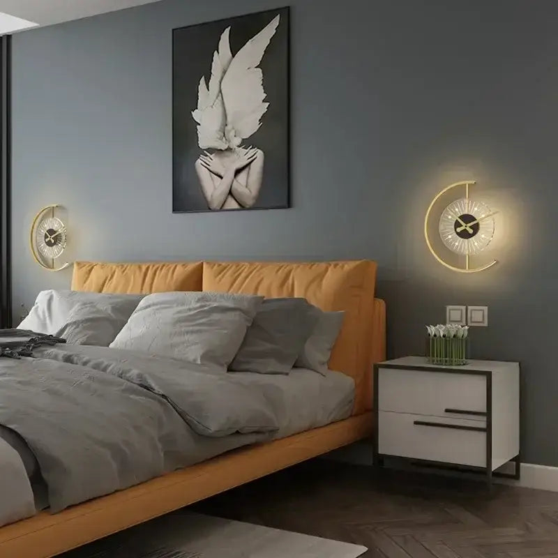 Black LED Wall Clock