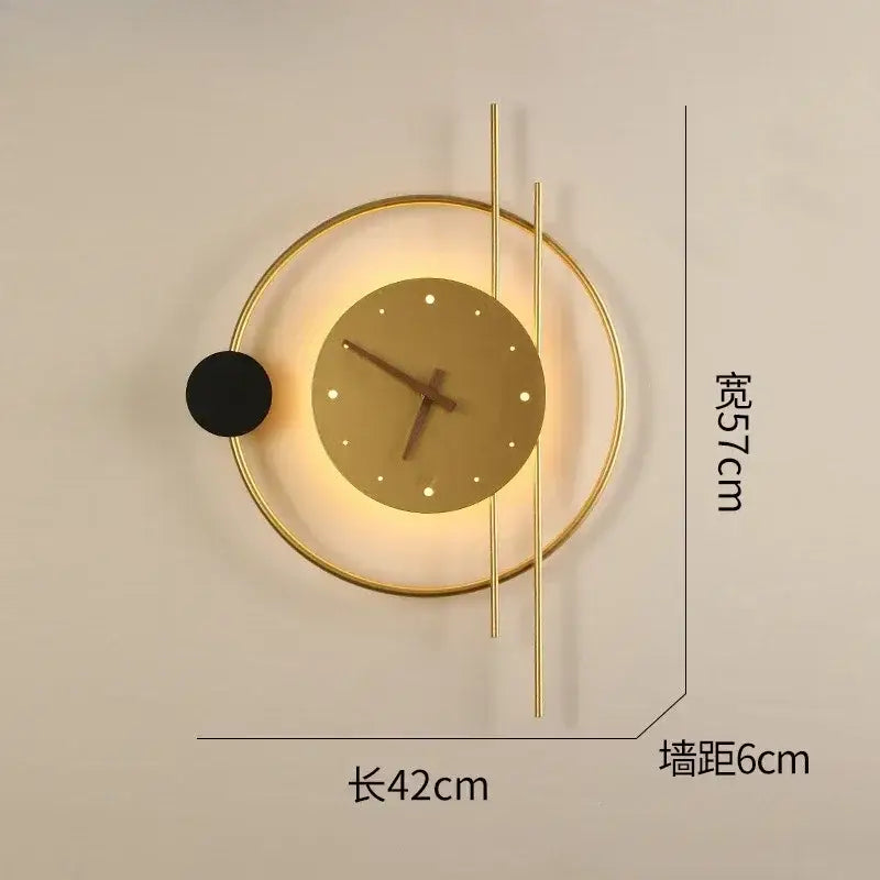 Black LED Wall Clock