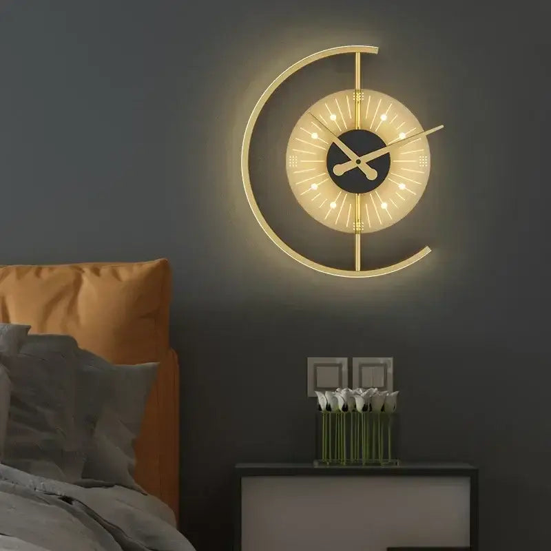 Black LED Wall Clock