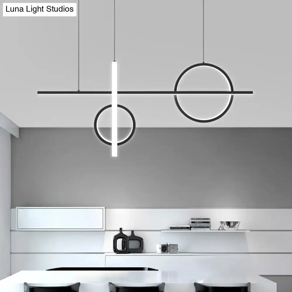 Black Acrylic Island Light