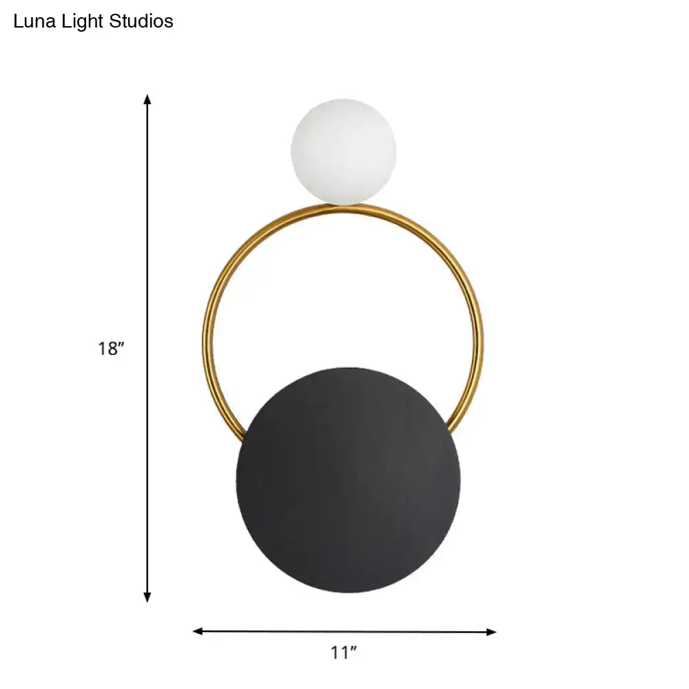 Black Gold Wall Light Sconce