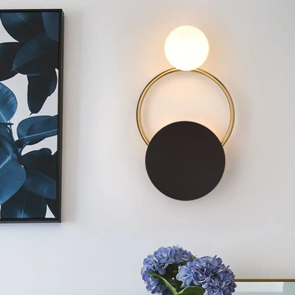 Black Gold Wall Light Sconce