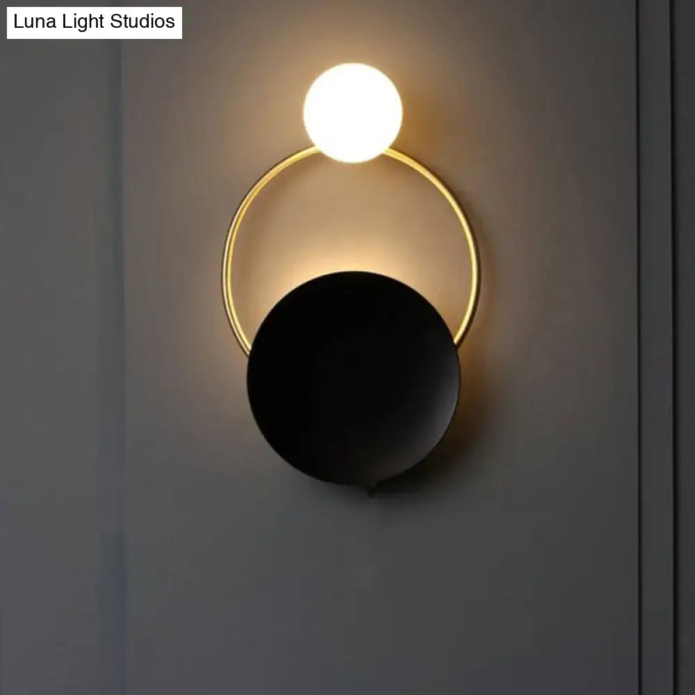 Black Gold Wall Light Sconce