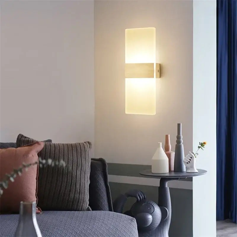 Black LED Bedroom Sconce