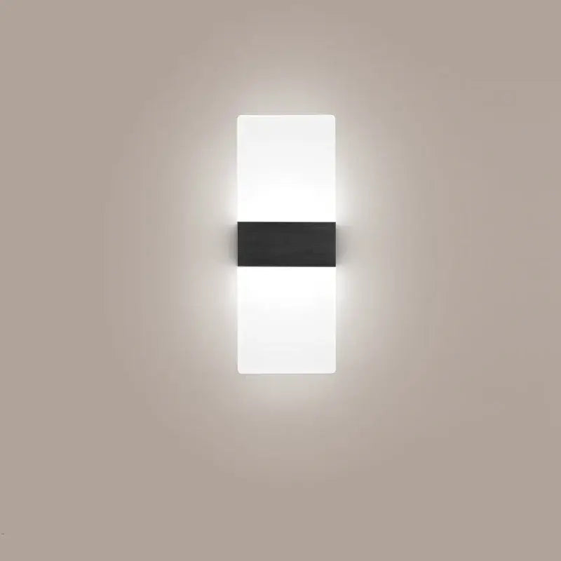 Black LED Bedroom Sconce