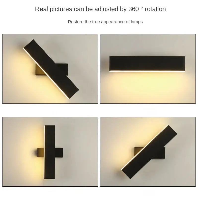 Black Rotate Wall Lamp