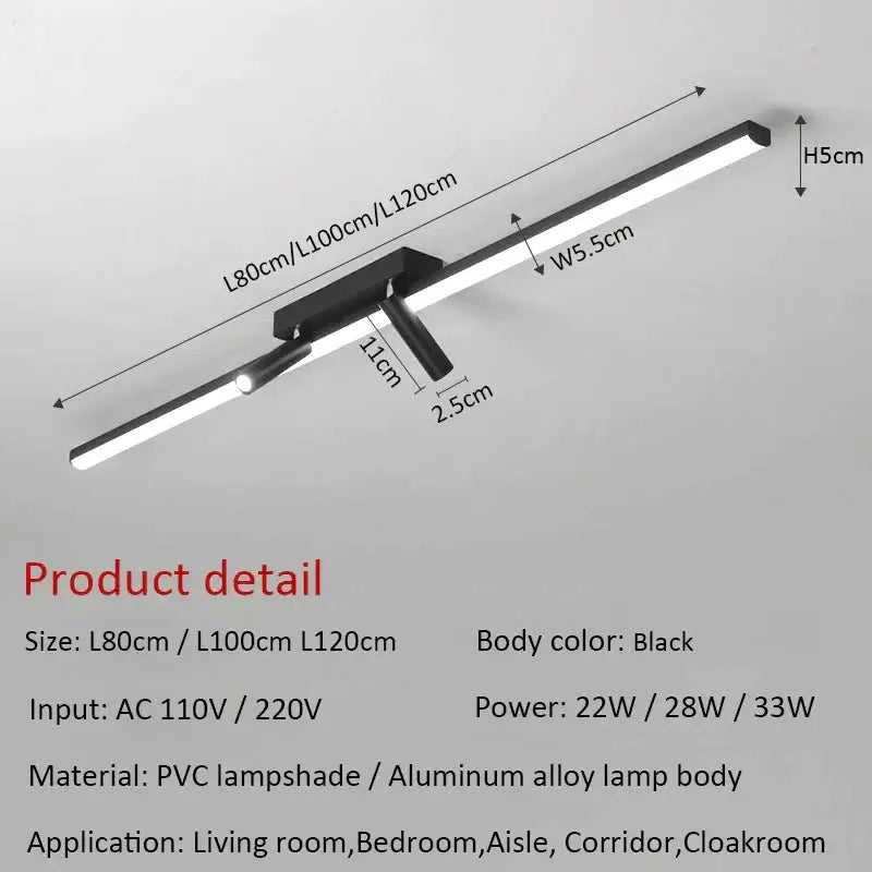 Black Star Ceiling Light