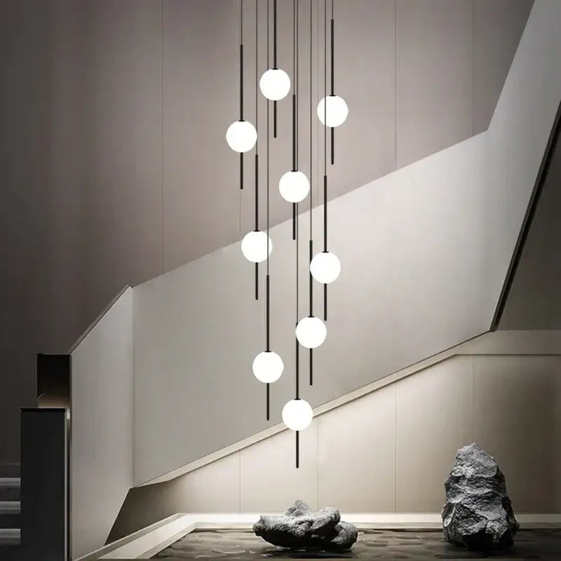 Black White LED Chandeliers