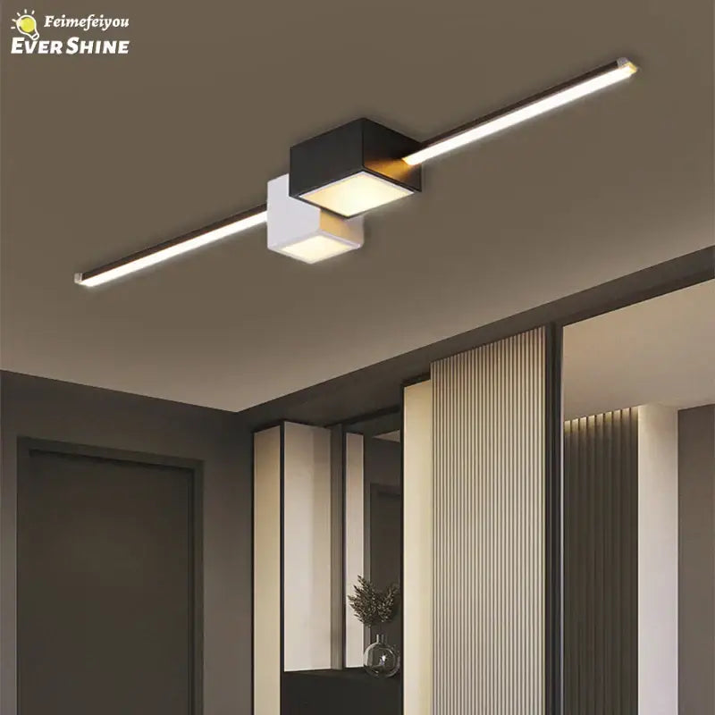 Black White Ceiling Light
