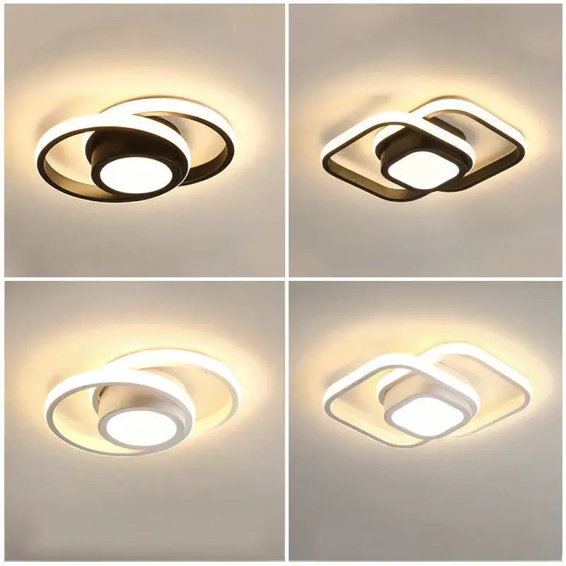 Black White LED Ceiling Lamp