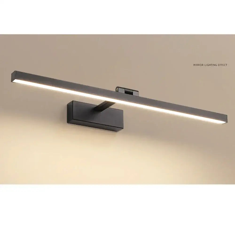 Black LED Mirror Lamp Aluminum Construction