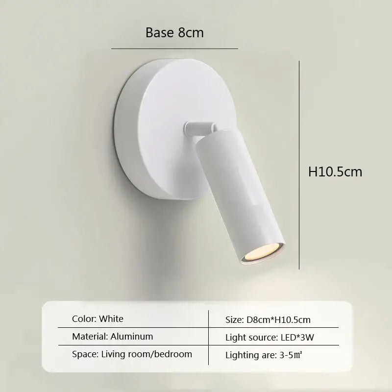 White Modern Wall Spotlight