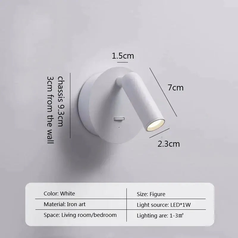 White Modern Wall Spotlight