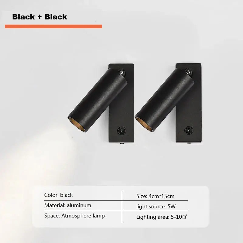 Black Tricolor Wall Spotlight