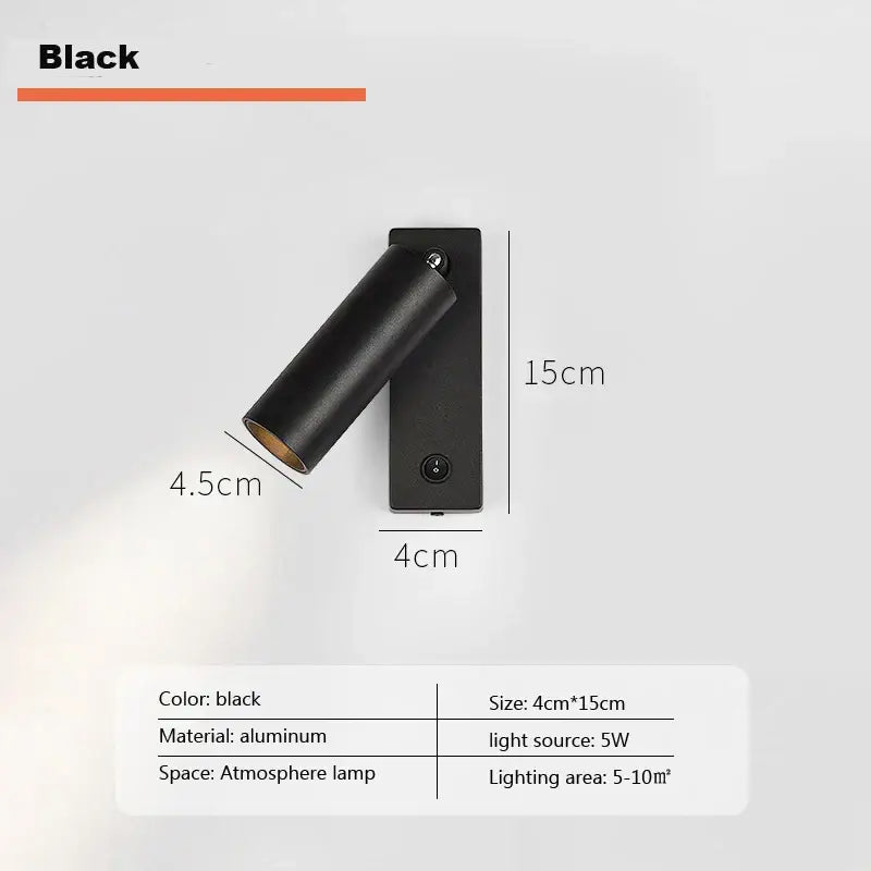 Black Tricolor Wall Spotlight