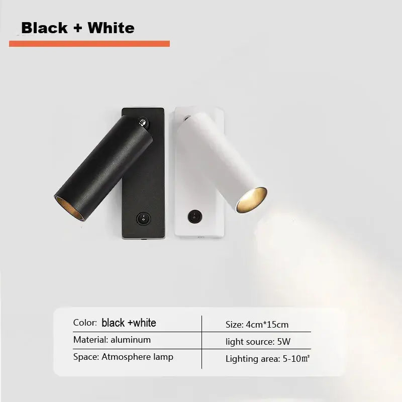 Black Tricolor Wall Spotlight