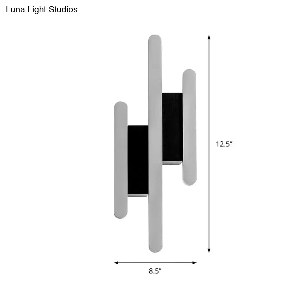 White Acrylic Wall Sconce Multi-Height Options