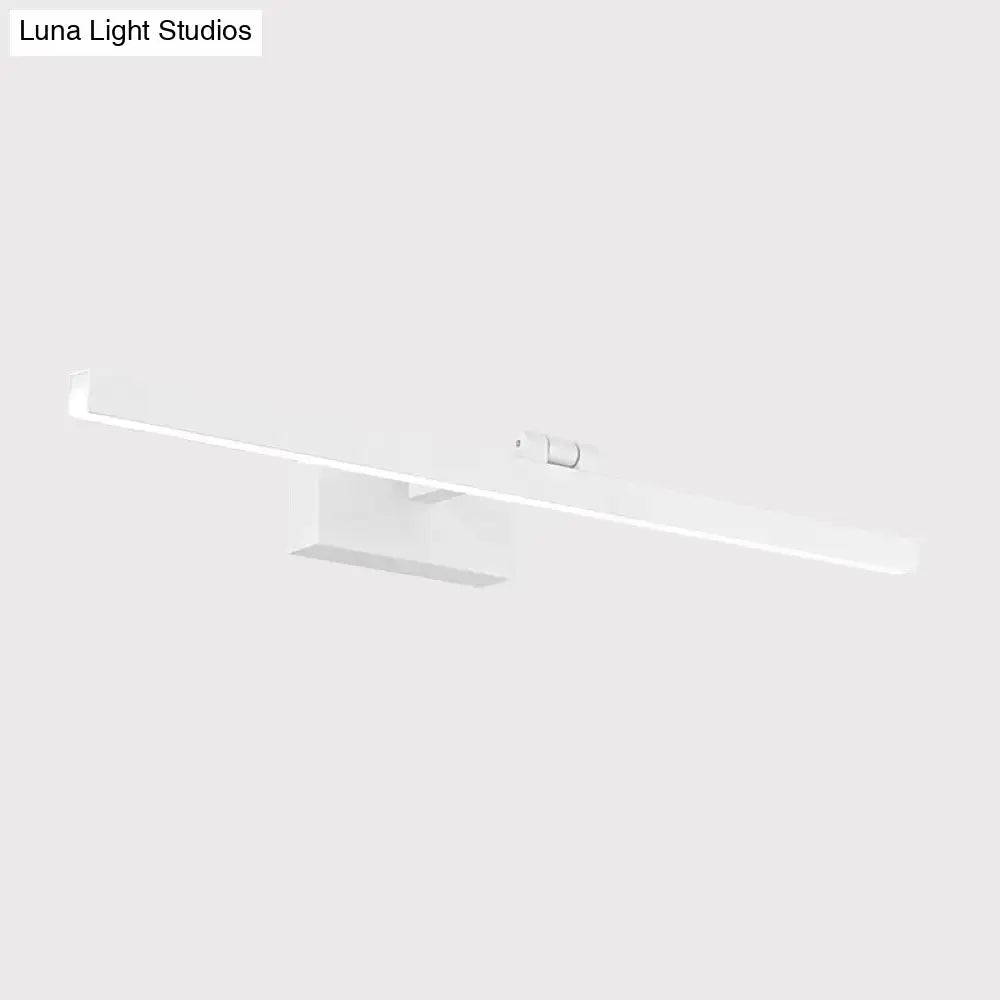 Black Tubular Vanity Lamp