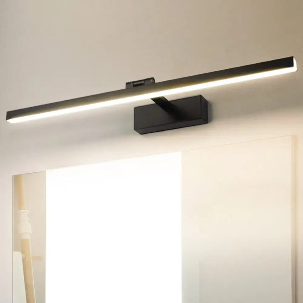 Black Tubular Vanity Lamp