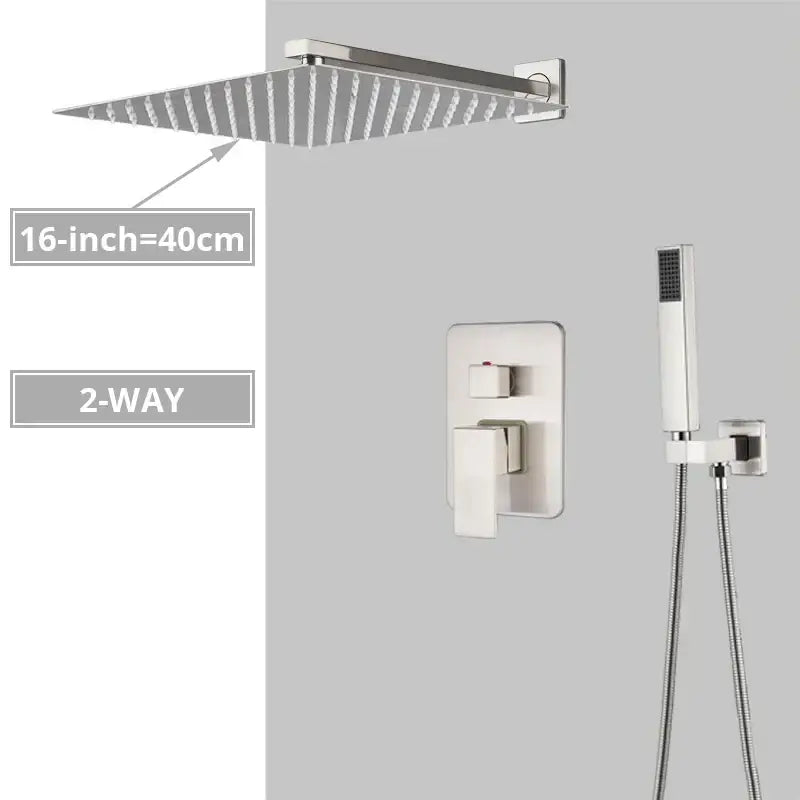 Brushed Nickel Shower System