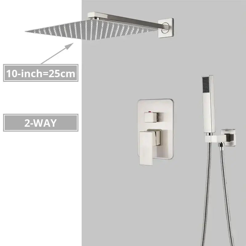 Brushed Nickel Shower System