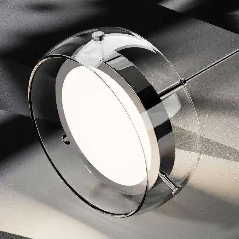 Chrome Glass Dining Pendant