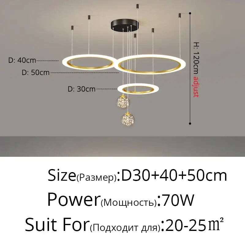 Crystal Ring Pendant Chandelier