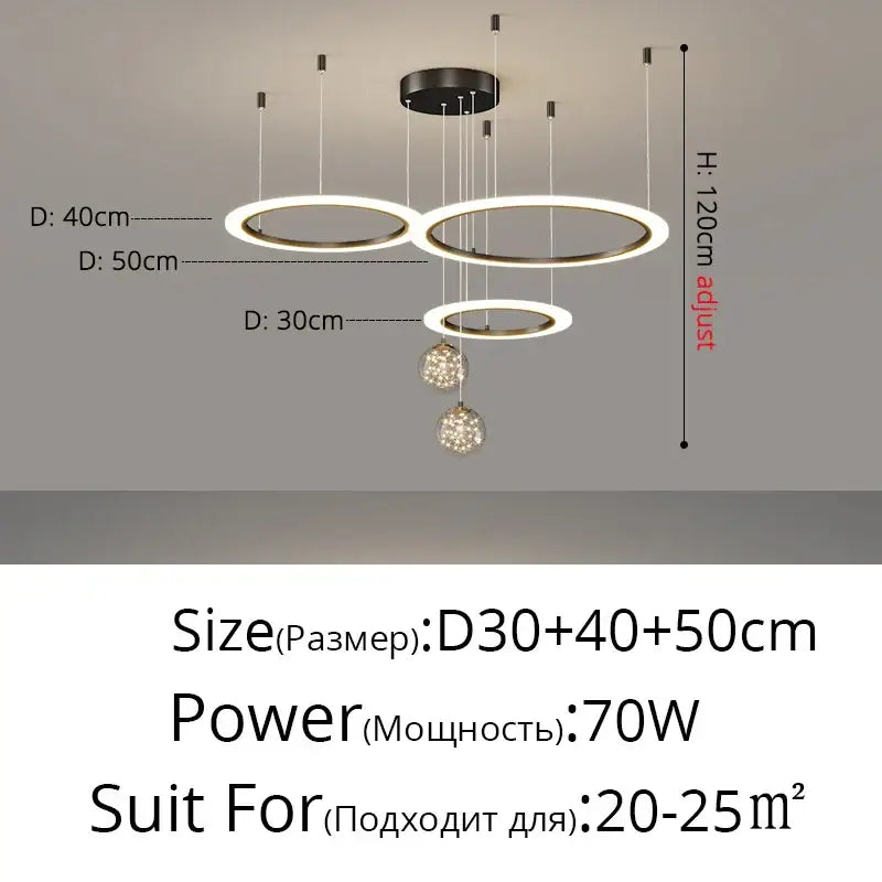 Crystal Ring Pendant Chandelier