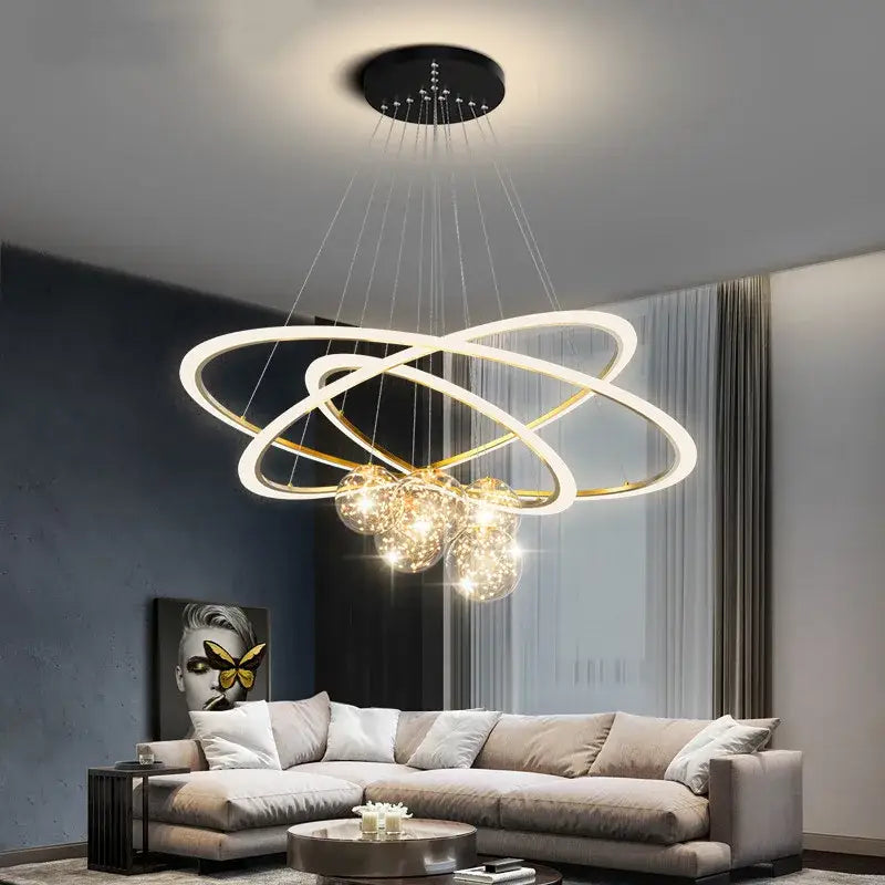 Crystal Ring Pendant Chandelier
